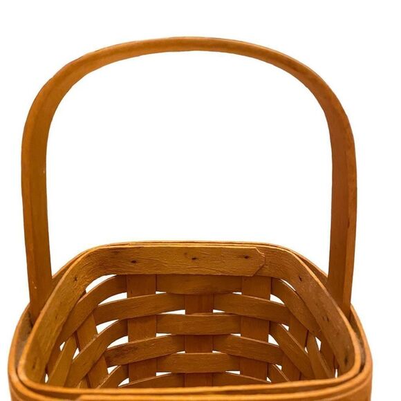Longaberger Spoon Basket Vintage 1996 Original Stain - Picture 2 of 9